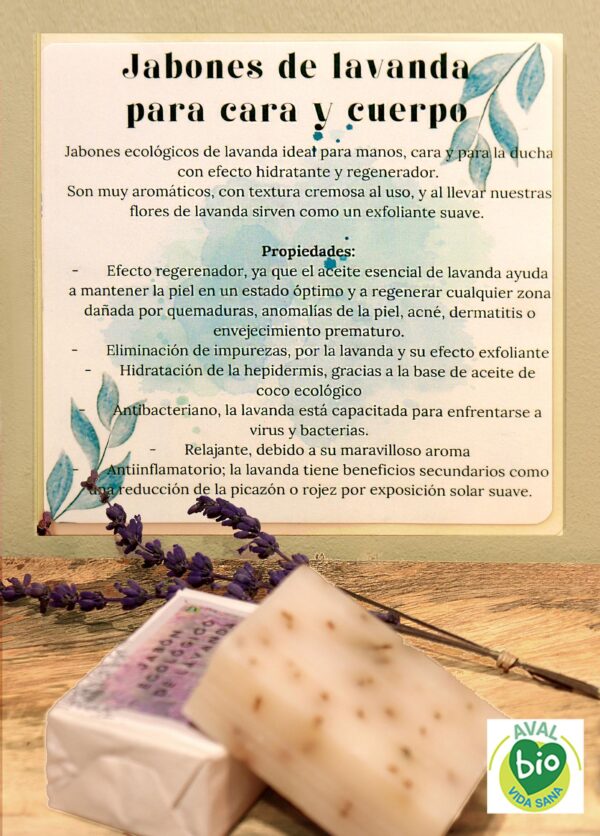 jabon ecologico de lavanda propiedades